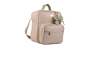 MOCHILA  VIENA - VERDE CLARO LISTRADO