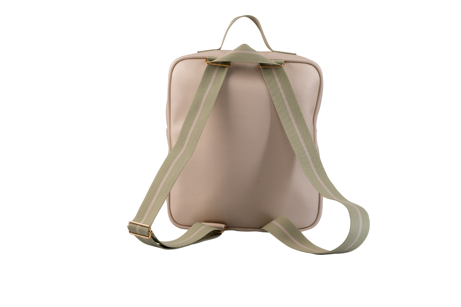 MOCHILA  VIENA - VERDE CLARO LISTRADO