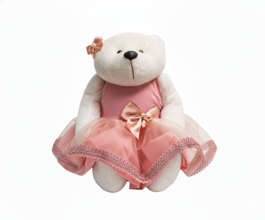 URSINHA BAILARINA ROSA BEBÊ - GRANDE